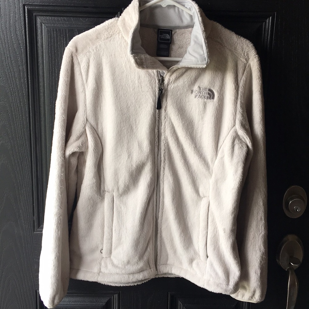 North Face Fuzzy White Jacket